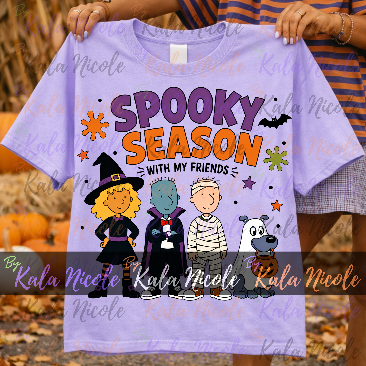 90s Cartoon Spooky Season PNG