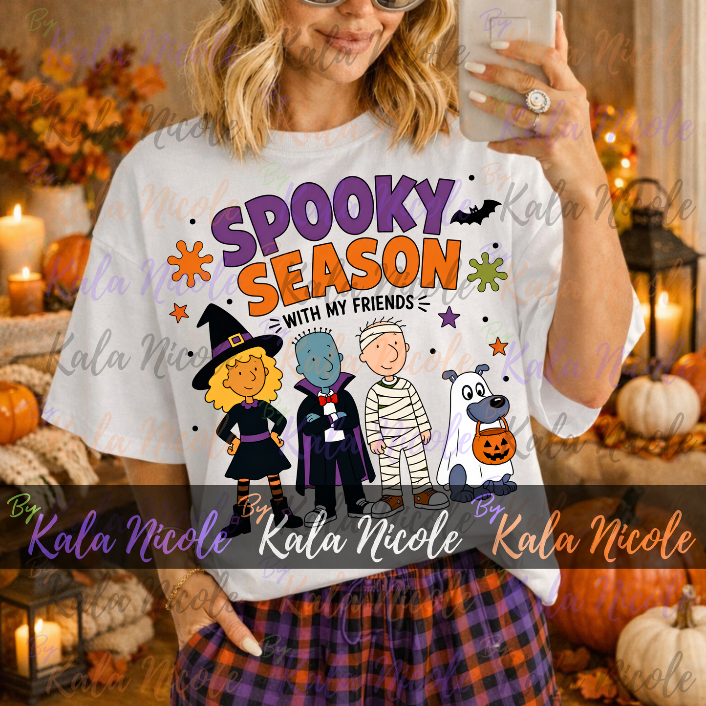 90s Cartoon Spooky Season PNG