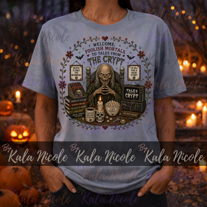 Tales From The Crypt Cross-Stitch PNG | Welcome Foolish Mortals