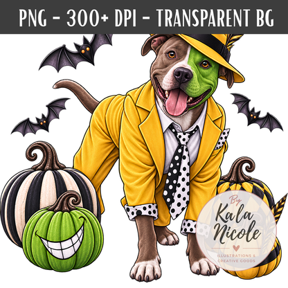 Pit Bull The Mask Halloween PNG