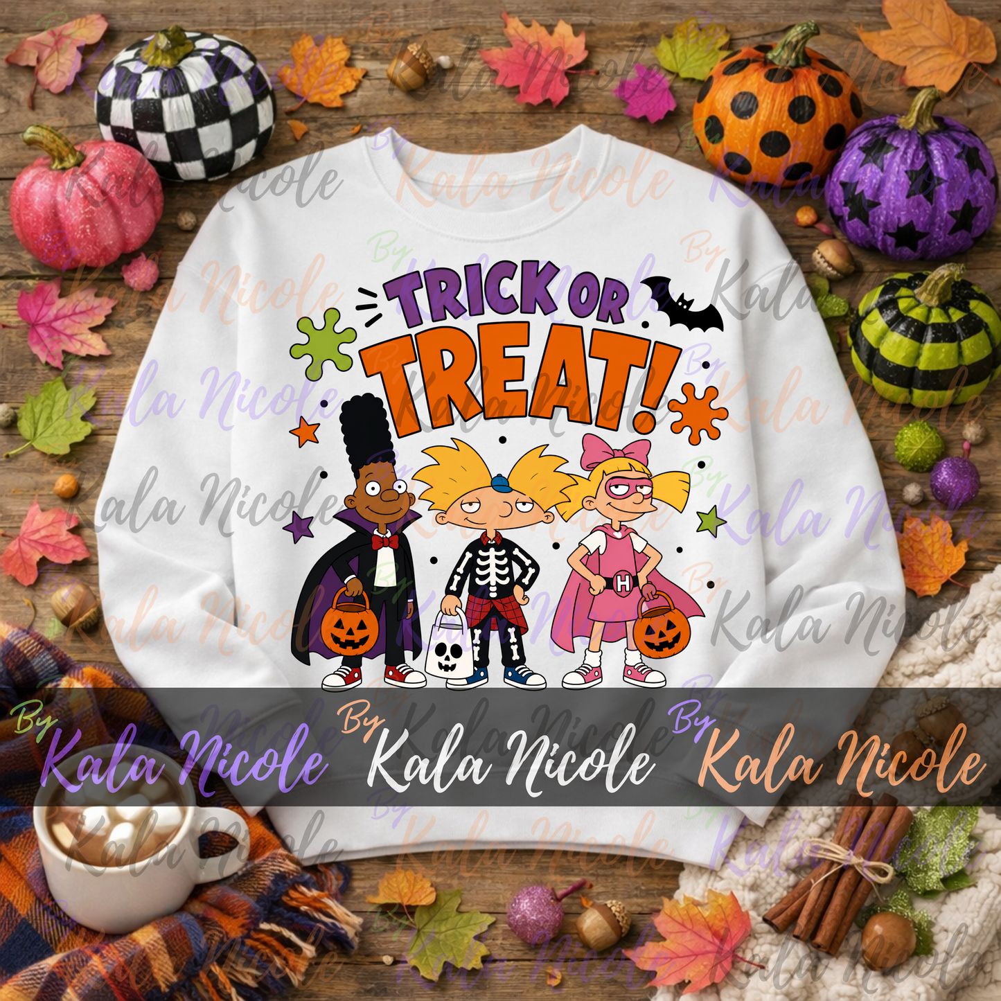 90s Cartoon Trick Or Treat PNG