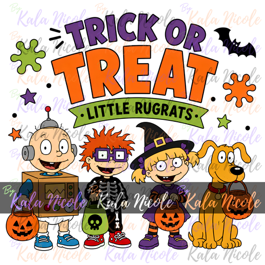 90s Cartoon Trick Or Treat PNG