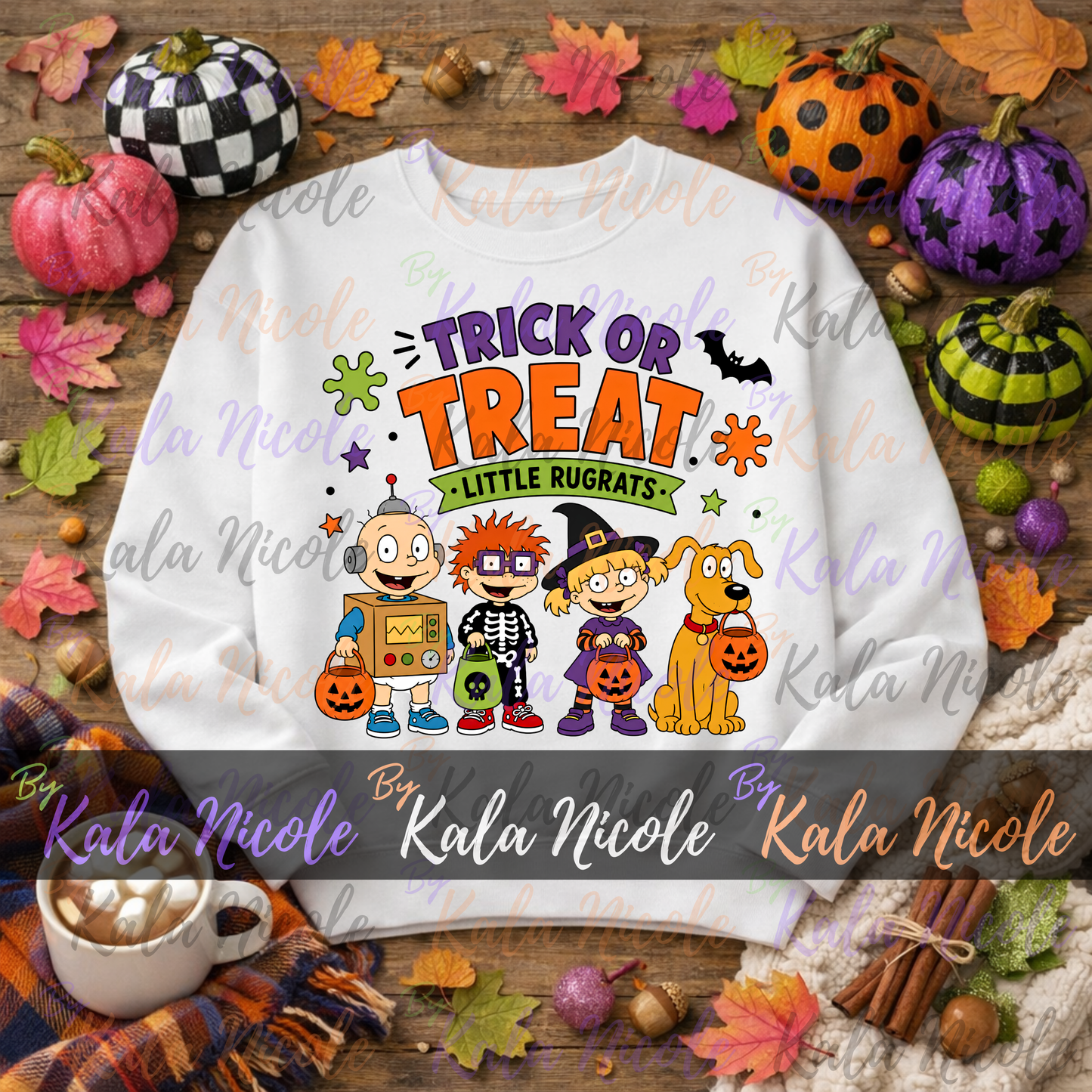 90s Cartoon Trick Or Treat PNG
