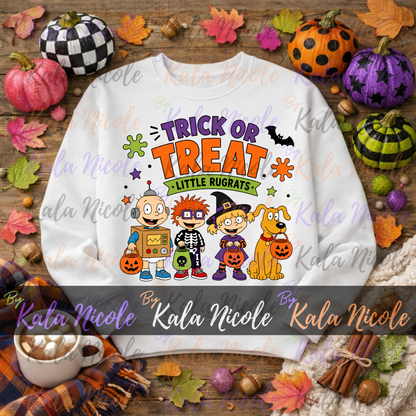 90s Cartoon Trick Or Treat PNG