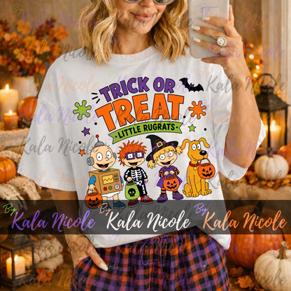90s Cartoon Trick Or Treat PNG