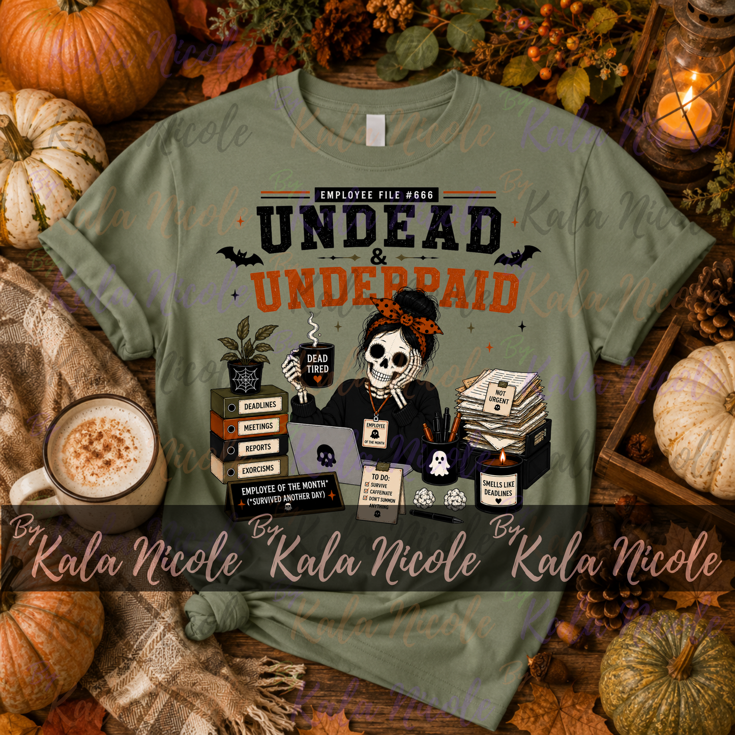 Corporate Humor Halloween PNG | Undead & Underpaid