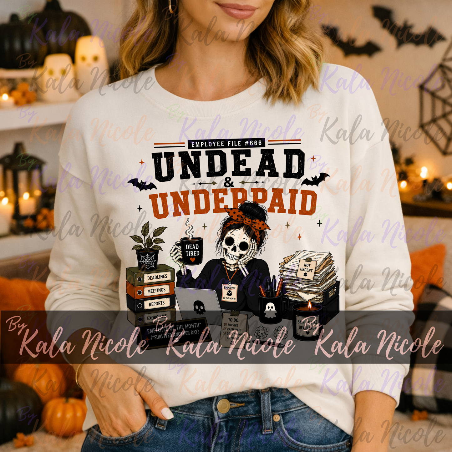 Corporate Humor Halloween PNG | Undead & Underpaid