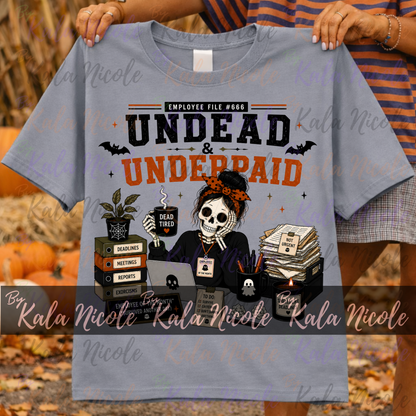 Corporate Humor Halloween PNG | Undead & Underpaid