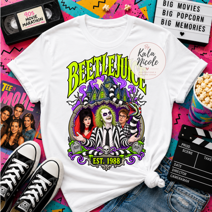 90s Movie Nostalgia PNG | Striped Suit Ghost