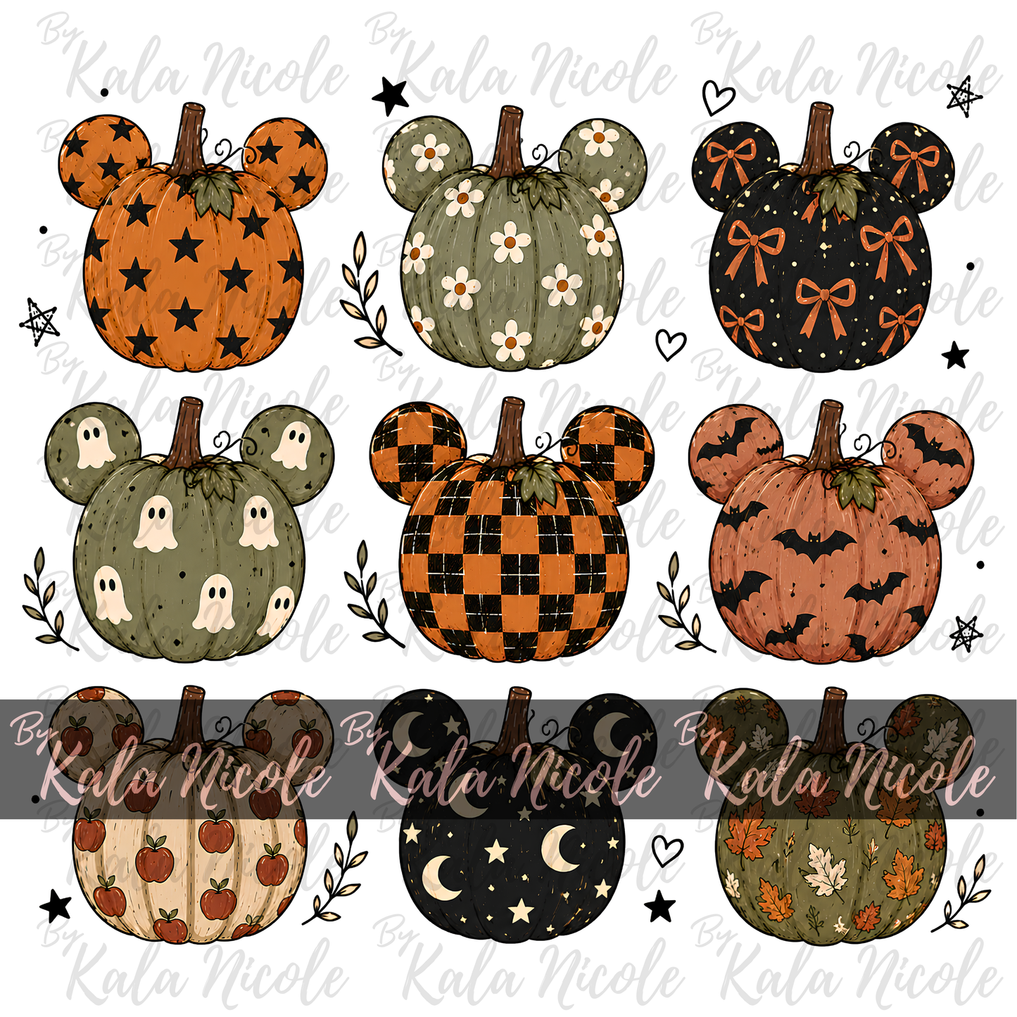 Mickey Pumpkin Patch PNG | Design 3