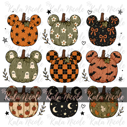 Mouse Pumpkin Patch PNG | Design 3