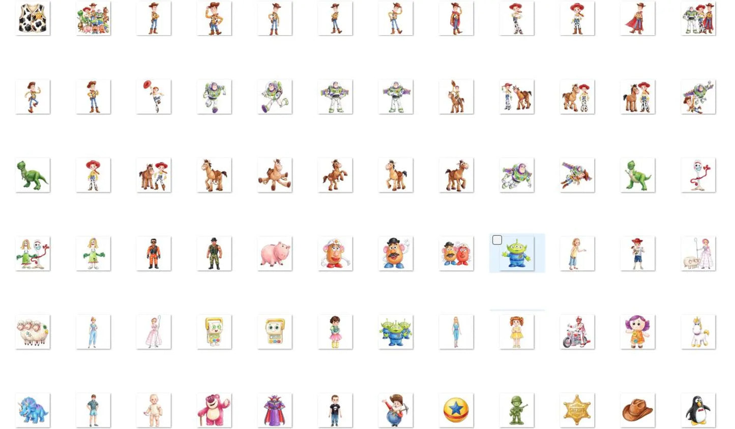 Toy Story Watercolor PNG Bundle | 190 Images