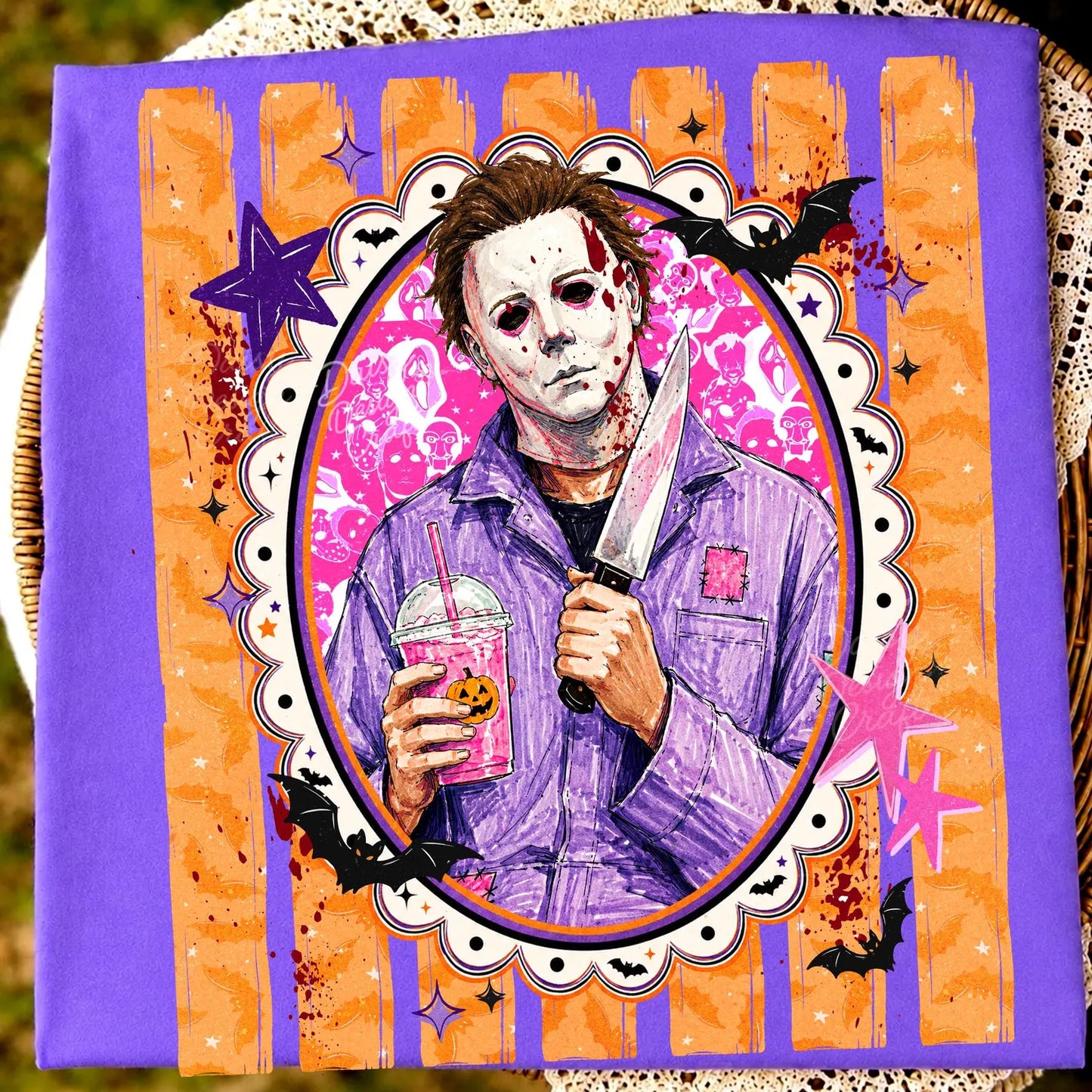 Retro Horror Villains PNG Bundle | 6 Designs v2