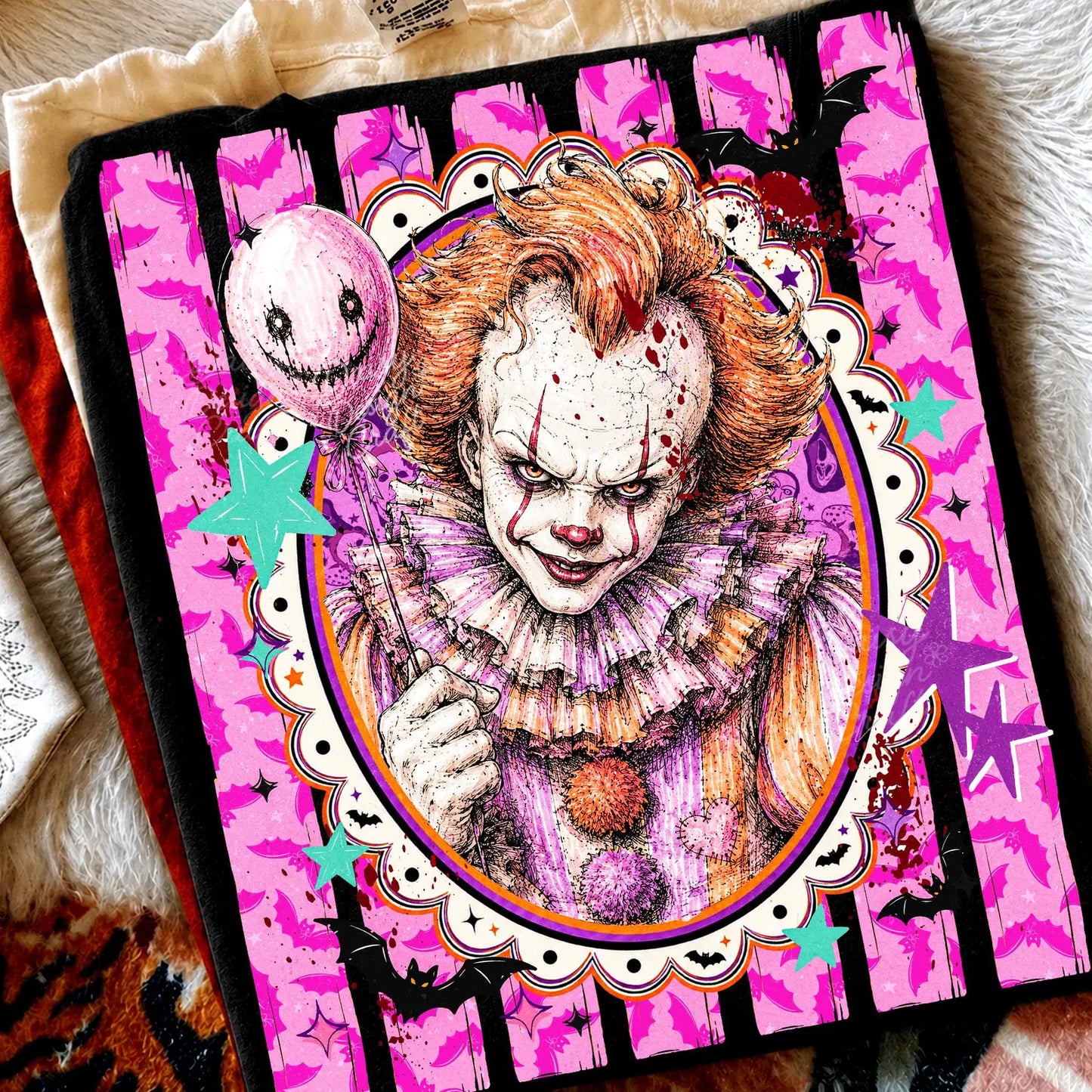 Retro Horror Villains PNG Bundle | 6 Designs v2