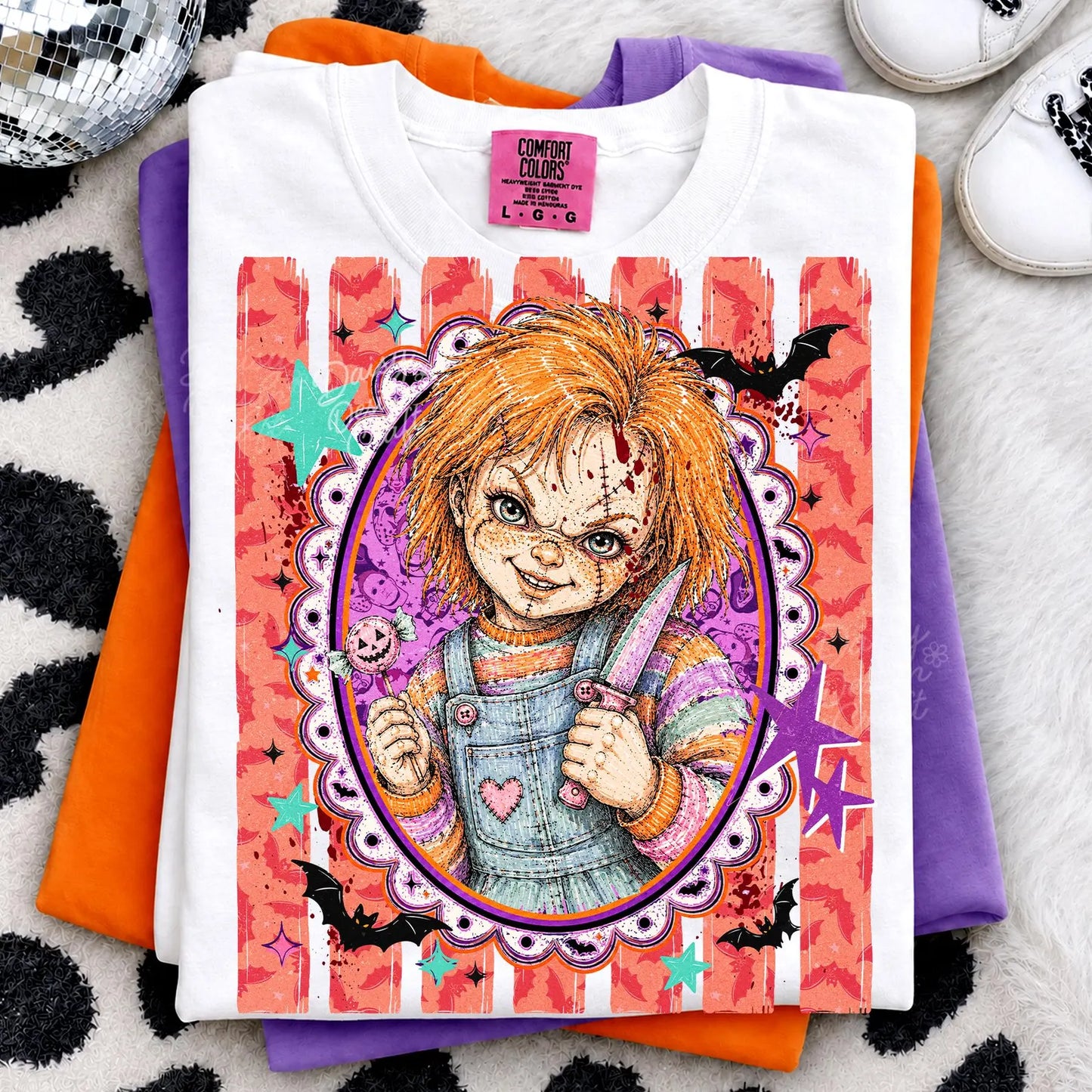 Retro Horror Villains PNG Bundle | 6 Designs v2