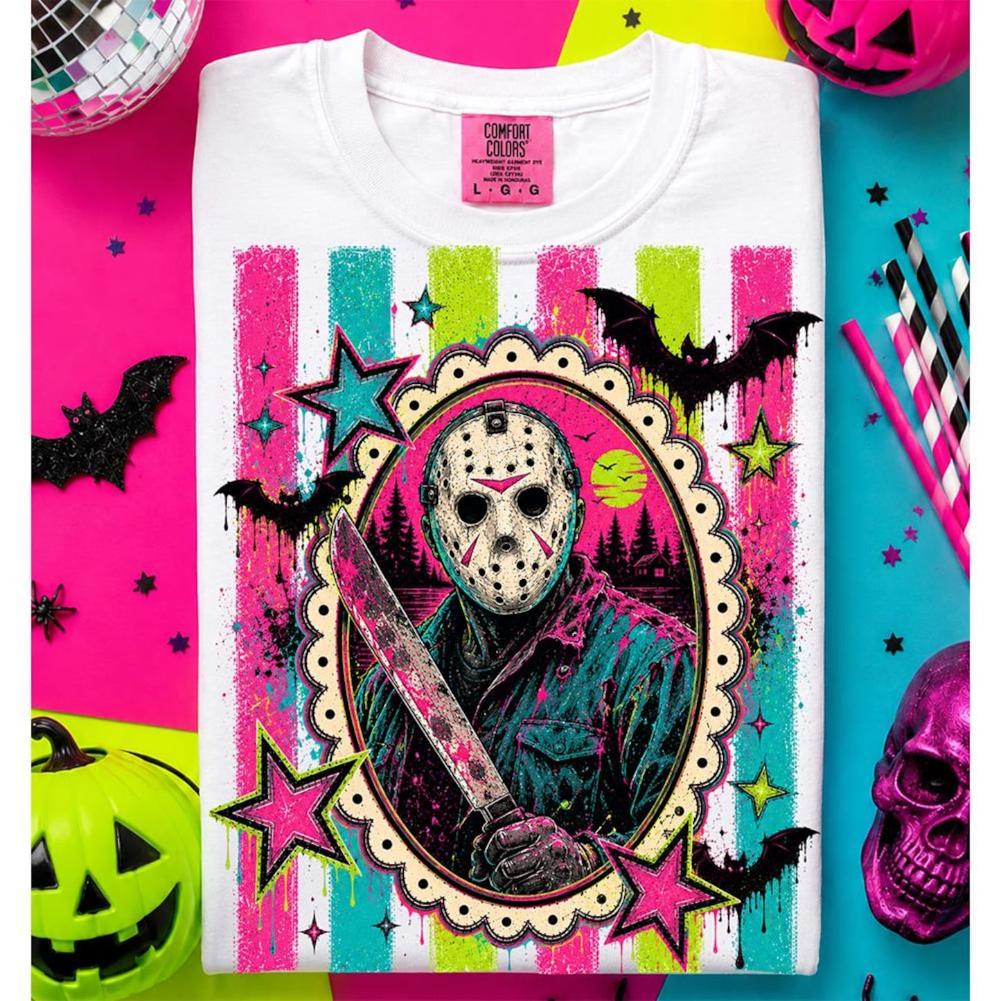 Retro Horror Villains PNG Bundle | 6 Designs