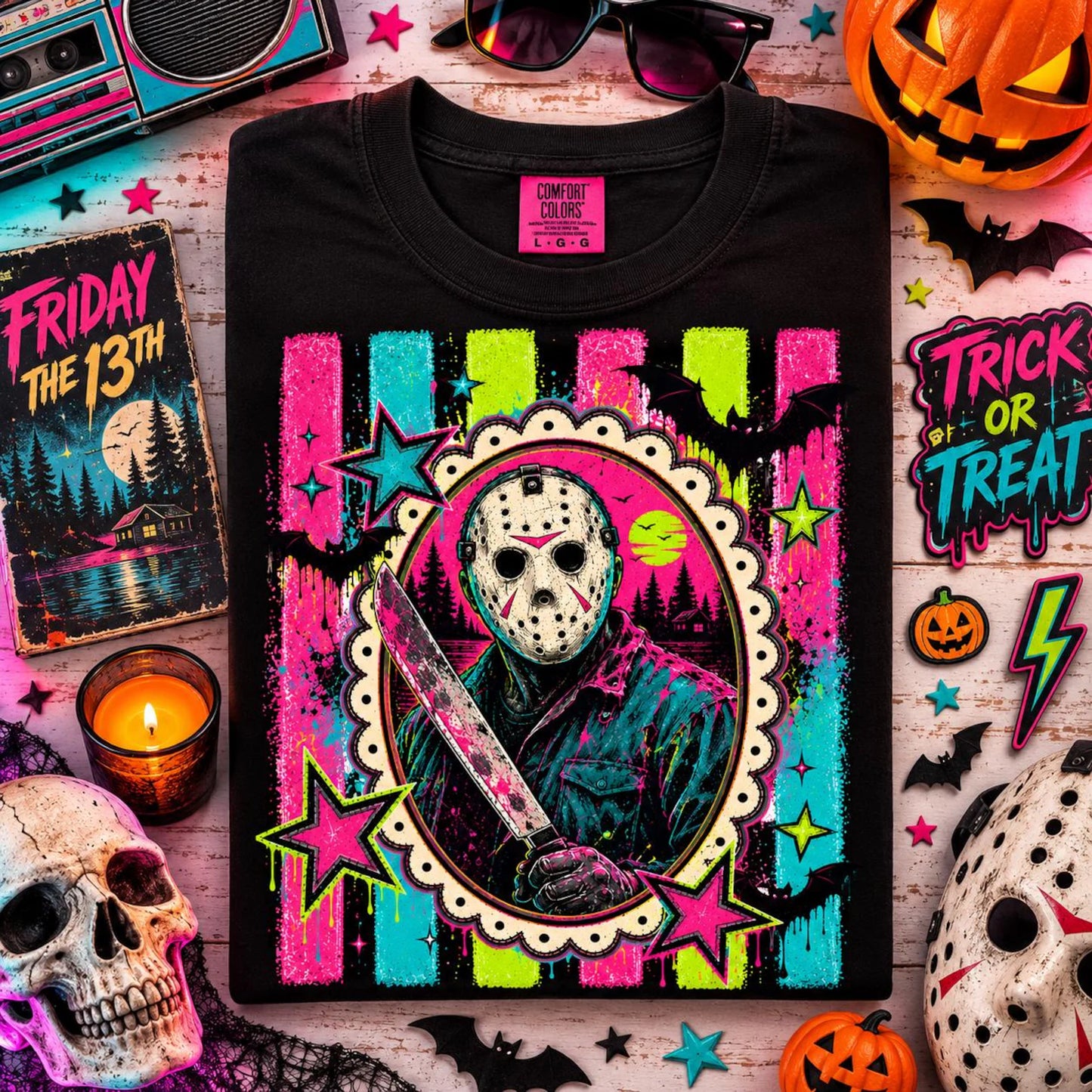Retro Horror Villains PNG Bundle | 6 Designs