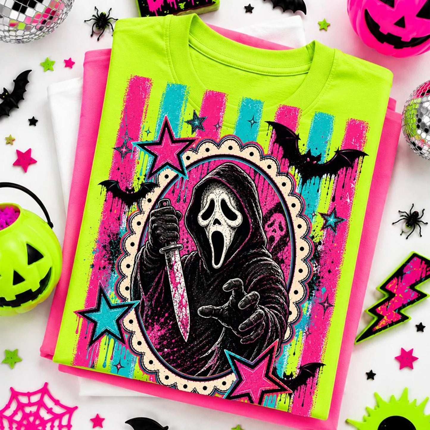 Retro Horror Villains PNG Bundle | 6 Designs