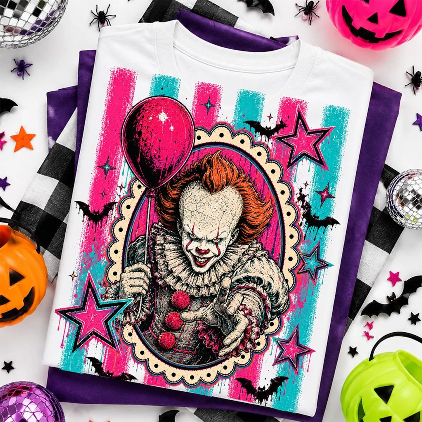 Retro Horror Villains PNG Bundle | 6 Designs