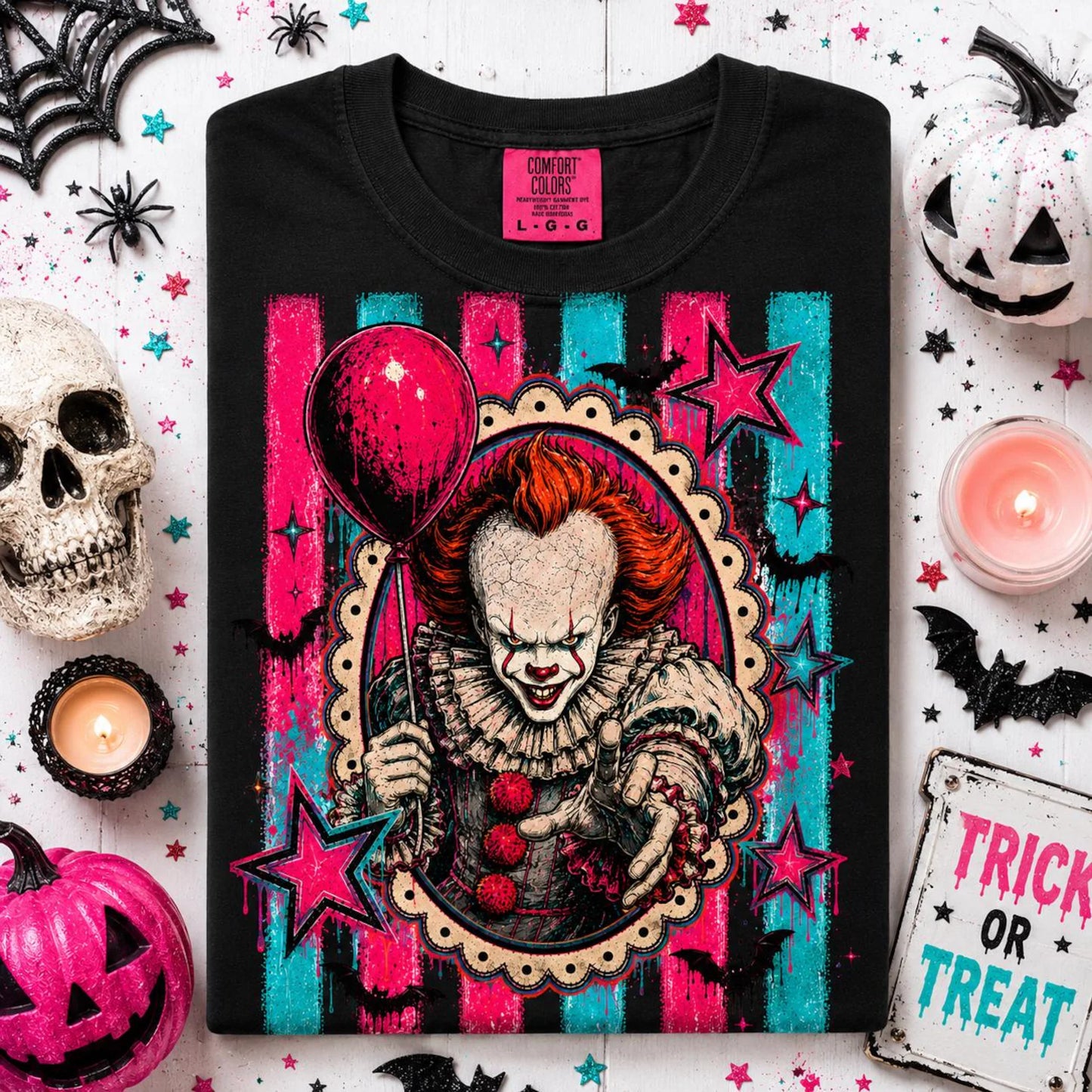 Retro Horror Villains PNG Bundle | 6 Designs