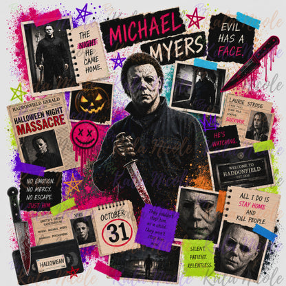 Horror Collage PNG Bundle | 12 Designs